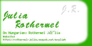 julia rothermel business card
